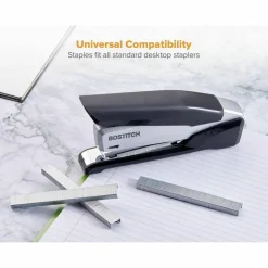 Bostitch Premium Standard Staples With Plastic Box, 1/4