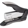 Bostitch Spring-Powered Premium Heavy Duty Stapler, 100 Sheet Capcity, Black/Silver