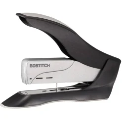 Bostitch Spring-Powered Premium Heavy Duty Stapler, 100 Sheet Capcity, Black/Silver