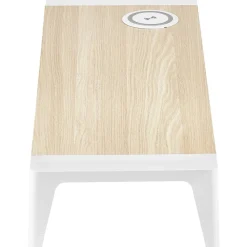 Bostitch Wooden Monitor Stand with Wireless Charging Pad, 9.8