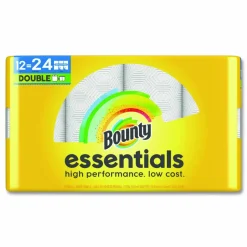 Bounty Essentials Select-A-Size Kitchen Roll Paper Towels, 2-Ply, 108 Sheets/Roll, 12 Rolls/Carton