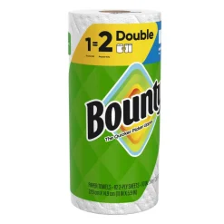 Bounty 2-Ply Paper Towels Select-A-Size Double Rolls, 24 Rolls Total/82 Sheets Per Roll, White