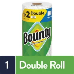 Bounty 2-Ply Paper Towels Select-A-Size Double Rolls, 24 Rolls Total/82 Sheets Per Roll, White