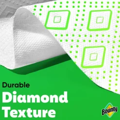 Bounty 2-Ply Paper Towels Select-A-Size Double Rolls, 6 Rolls Total/82 Sheets Per Roll, White