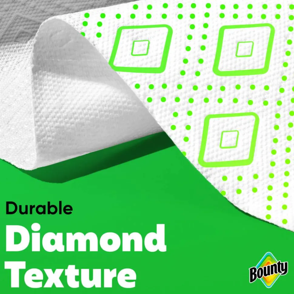 Bounty 2-Ply Paper Towels Select-A-Size Double Rolls, 6 Rolls Total/82 Sheets Per Roll, White