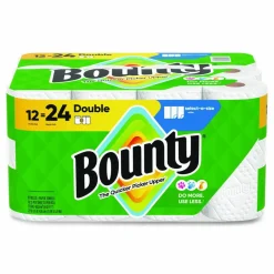 Bounty Select-a-Size Kitchen Roll Paper Towels, 2-Ply, 5.9 x 11, White, 82 Sheets/Double Roll, 12 Rolls/Carton