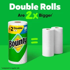 Bounty Select-a-Size Kitchen Roll Paper Towels, 2-Ply, 5.9 x 11, White, 82 Sheets/Double Roll, 12 Rolls/Carton