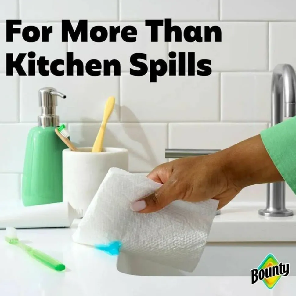 Bounty Select-a-Size Kitchen Roll Paper Towels, 2-Ply, 5.9 x 11, White, 82 Sheets/Double Roll, 12 Rolls/Carton
