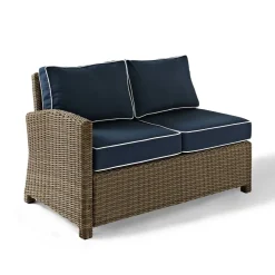 Bradenton Outdoor Wicker Sectional Left Side Loveseat