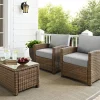 Bradenton 2Pc Outdoor Wicker Armchair Set