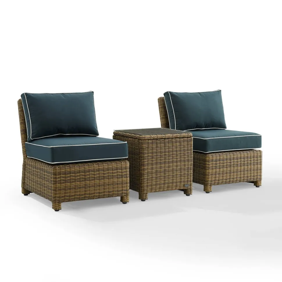 Bradenton 3Pc Outdoor Wicker Chair Set