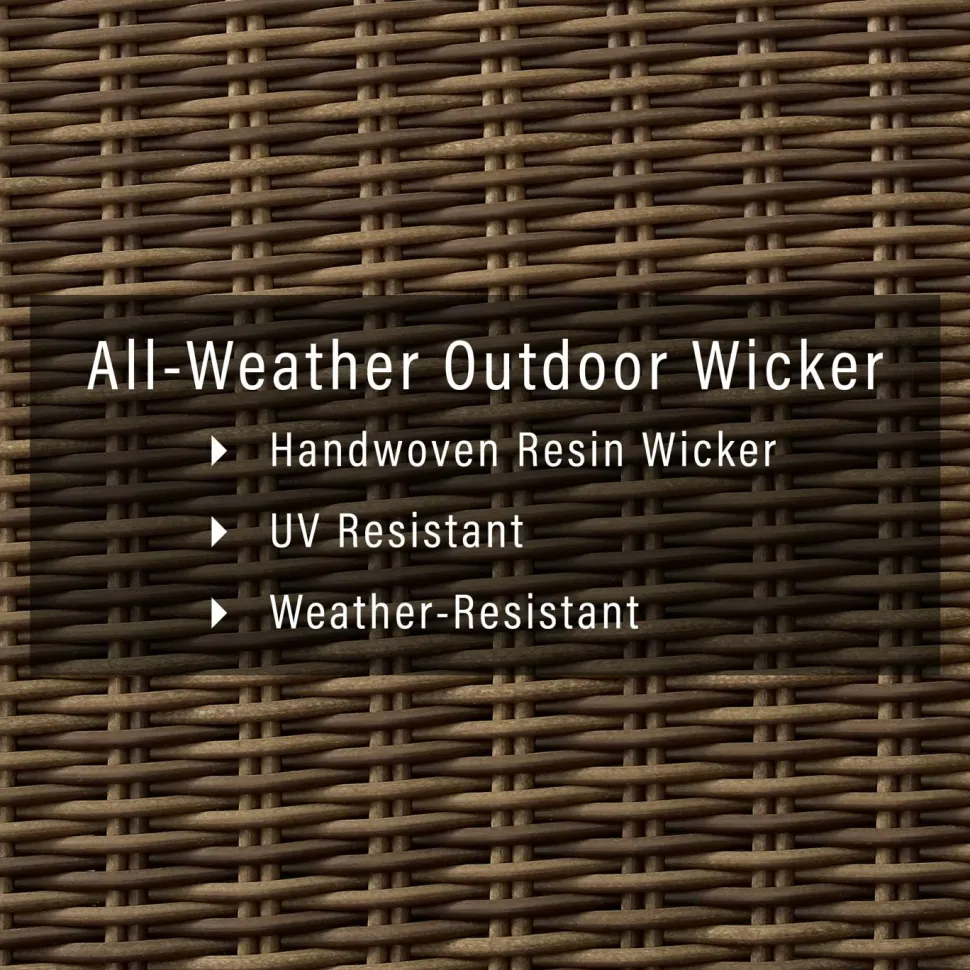 Bradenton 3Pc Outdoor Wicker Chair Set