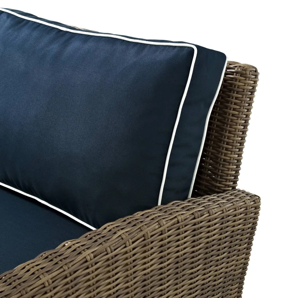 Bradenton 3Pc Outdoor Wicker Chair Set