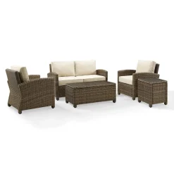 Bradenton 5Pc Outdoor Wicker Conversation Set