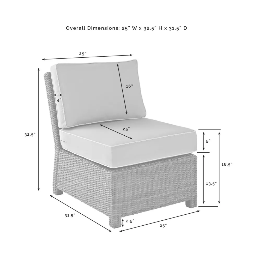 Bradenton 3Pc Outdoor Wicker Chair Set