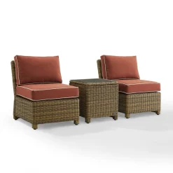 Bradenton 3Pc Outdoor Wicker Chair Set