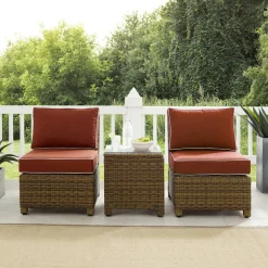Bradenton 3Pc Outdoor Wicker Chair Set