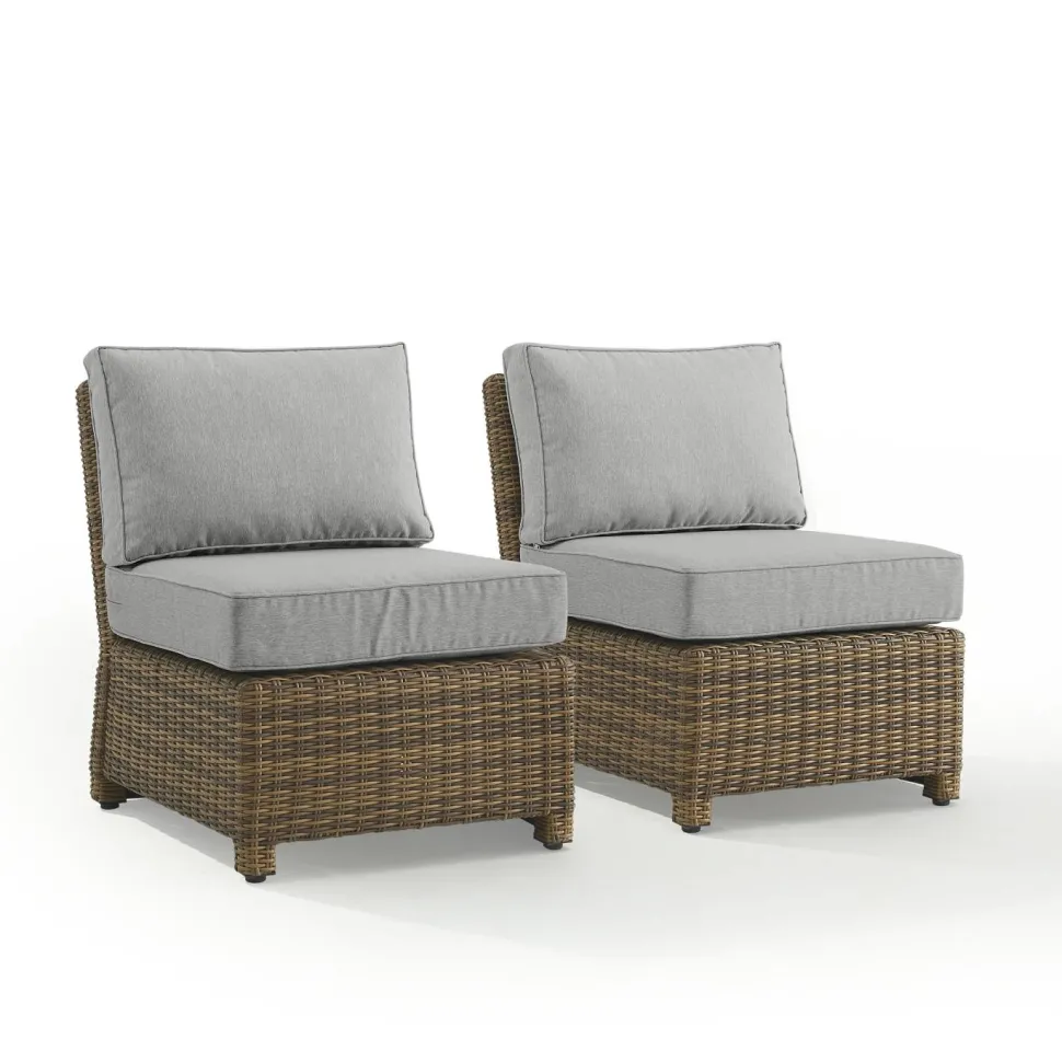 Bradenton 2Pc Outdoor Wicker Chair Set