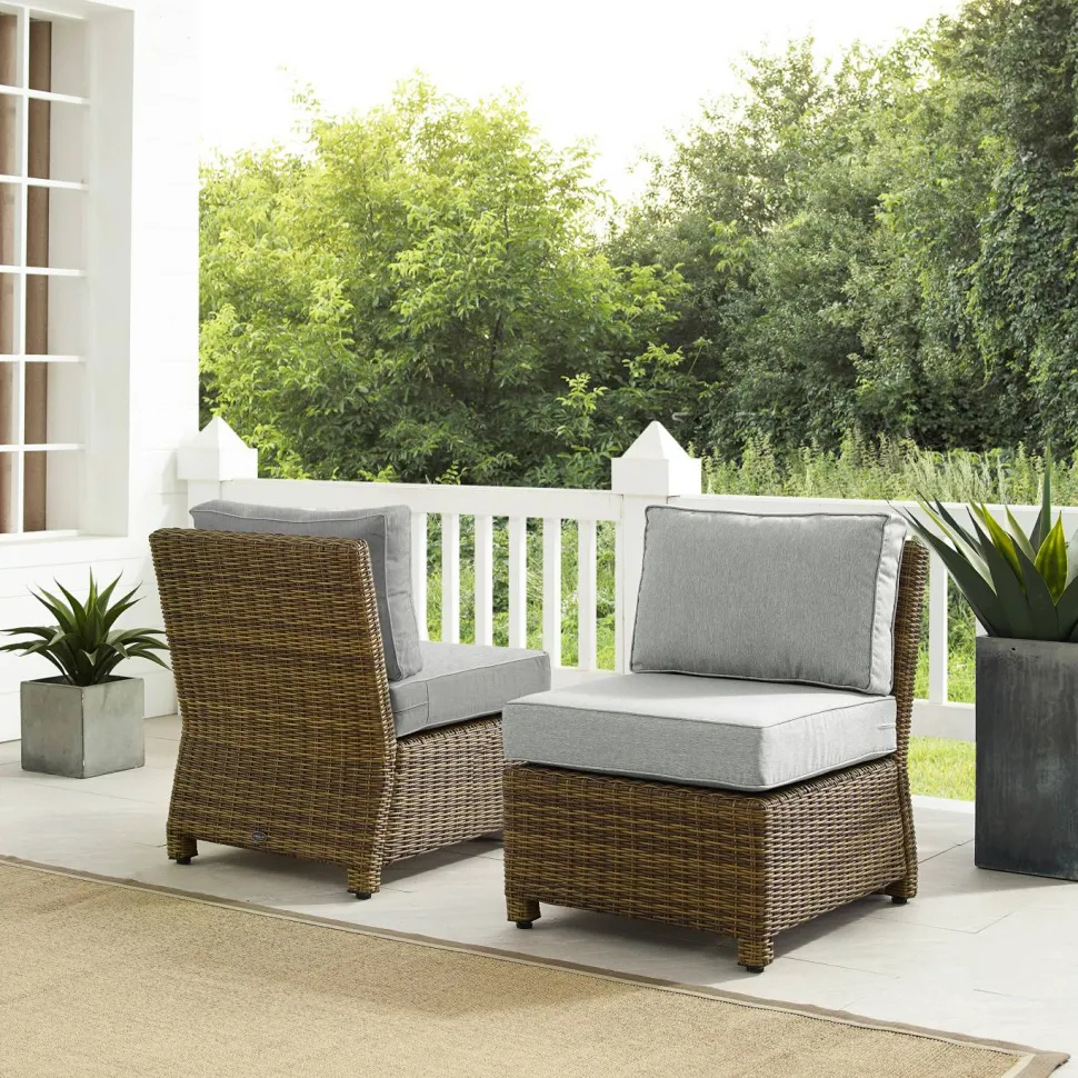 Bradenton 2Pc Outdoor Wicker Chair Set