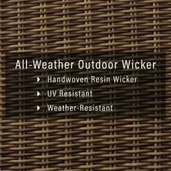 Bradenton 2Pc Outdoor Wicker Chair Set