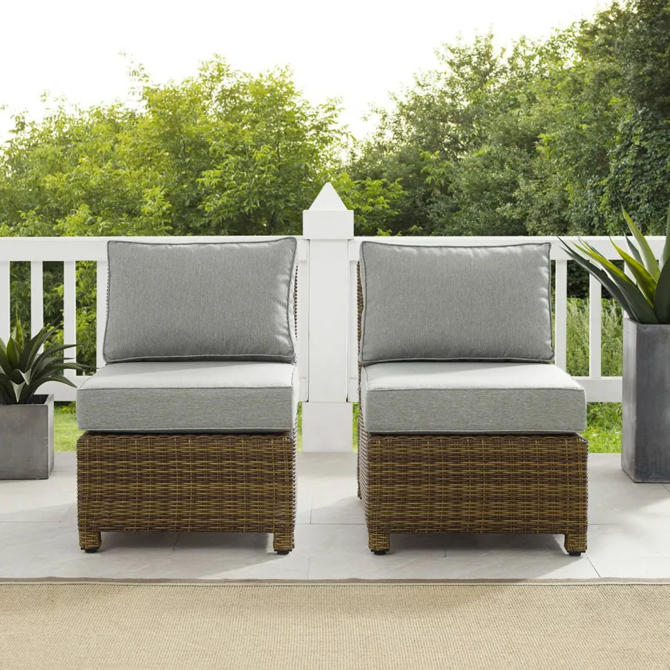 Bradenton 2Pc Outdoor Wicker Chair Set
