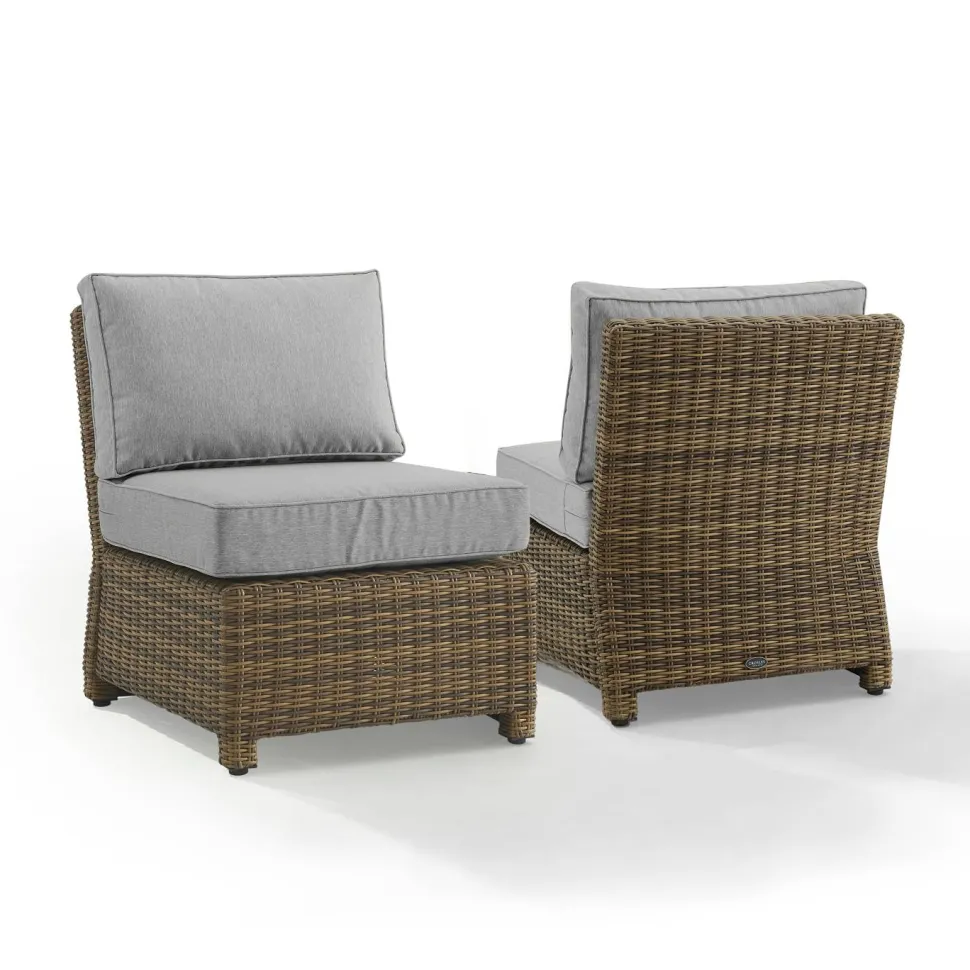 Bradenton 2Pc Outdoor Wicker Chair Set