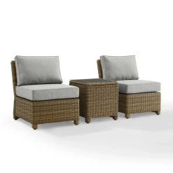 Bradenton 3Pc Outdoor Wicker Chair Set