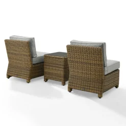 Bradenton 3Pc Outdoor Wicker Chair Set