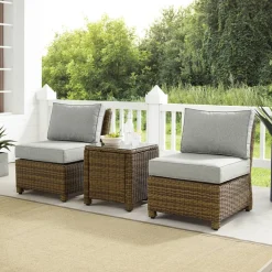 Bradenton 3Pc Outdoor Wicker Chair Set