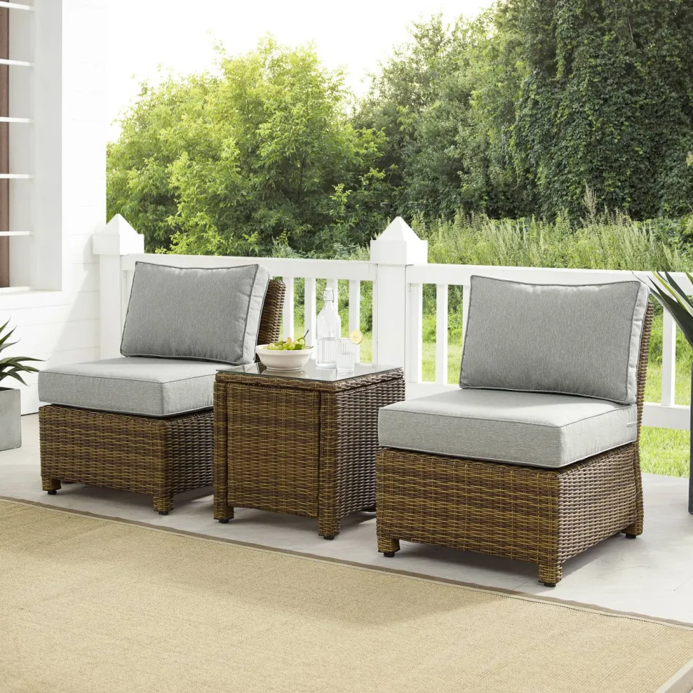 Bradenton 3Pc Outdoor Wicker Chair Set