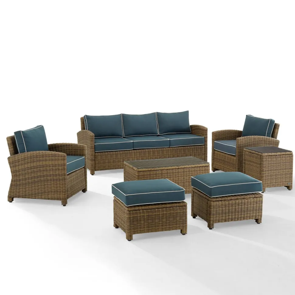 Bradenton 7Pc Outdoor Wicker Sofa Set