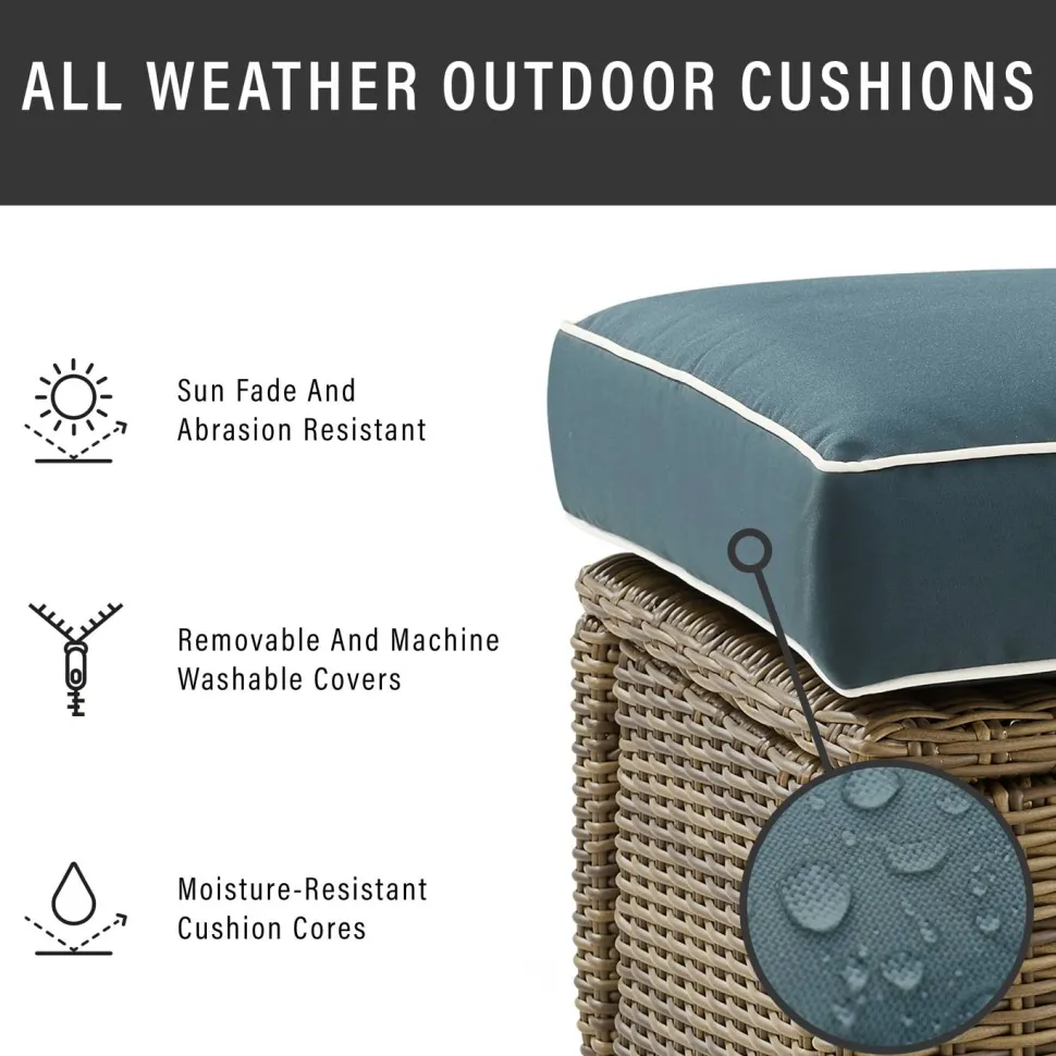 Bradenton 7Pc Outdoor Wicker Sofa Set