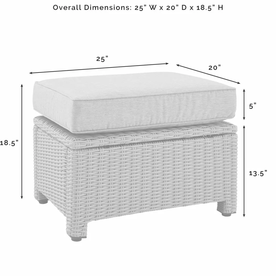 Bradenton 7Pc Outdoor Wicker Sofa Set