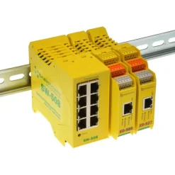 Brainboxes Industrial Ethernet 8 Port Switch DIN Rail Mountable