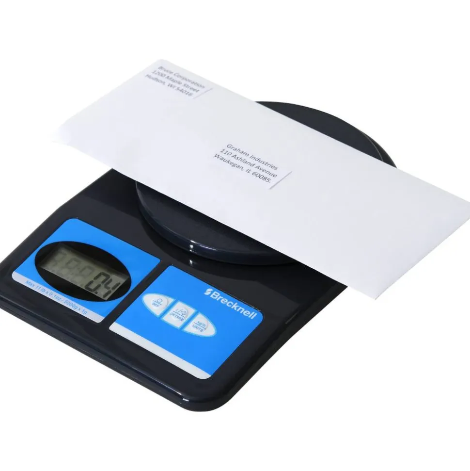 Brecknell Electronic Office Scale, 11-Lb Capacity