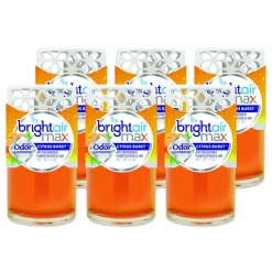 BRIGHT Air Max Scented Oil Air Freshener, Citrus Burst, 4 oz, 6/Carton