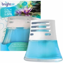 Bright Air Scented Oil Air Fresheners, Calm Waters/Spa Scent, 2.5 Oz, Blue, Pack Of 6