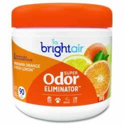 BRIGHT Air Super Odor Eliminator, Mandarin Orange and Fresh Lemon, 14 oz Jar