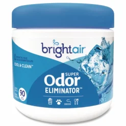BRIGHT Air Super Odor Eliminator, Cool and Clean, Blue, 14 oz Jar