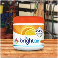 BRIGHT Air Super Odor Eliminator Gel, 14 Oz., Mandarin Orange & Fresh Lemon