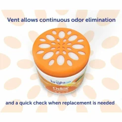 BRIGHT Air Super Odor Eliminator Gel, 14 Oz., Mandarin Orange & Fresh Lemon