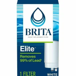 Brita On Tap Water Filtration System Replacement Filters For Faucets - 100 gal Filter Life - Blue, White - 1 Each