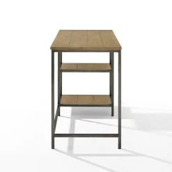 Brooke Desk in Washed Oak & Antique Bronze