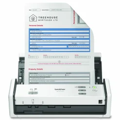 Brother ADS-1300 Compact Desktop Scanner, 600 dpi Optical Resolution, 20-Sheet Duplex Auto Document Feeder