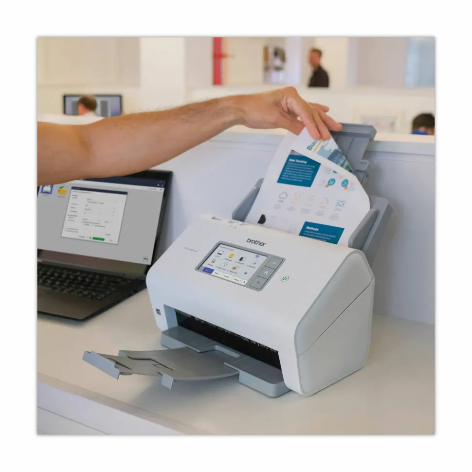 Brother ADS-4900W Professional Desktop Scanner, 600 dpi Optical Resolution, 100-Sheet Auto Document Feeder