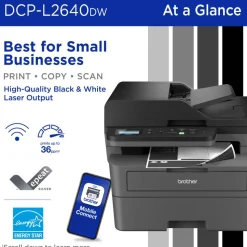 Brother DCP-L2640DW Wireless Compact Monochrome Multi-Function Laser Printer, Refresh EZ Print Eligibility