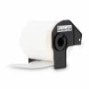 Brother DK1234 Name Badge Labels, Rectangular, 2 3/8" x 3 3/8", White, Pack Of 260
