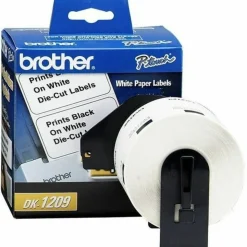 Brother DK-1209 Small Address Labels, White, 2 1/2