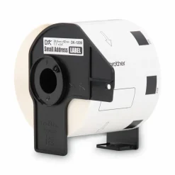 Brother DK-1209 Small Address Labels, White, 2 1/2