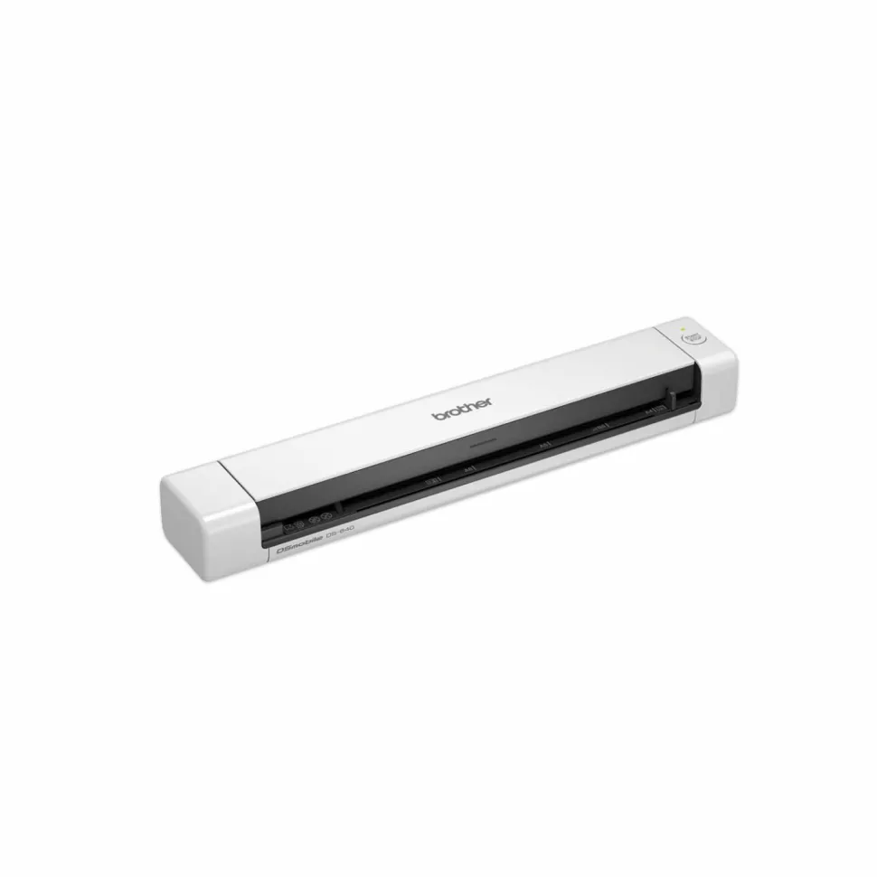 Brother DS-640 Compact Mobile Document Scanner, 600 dpi Optical Resolution, 1-Sheet Auto Document Feeder